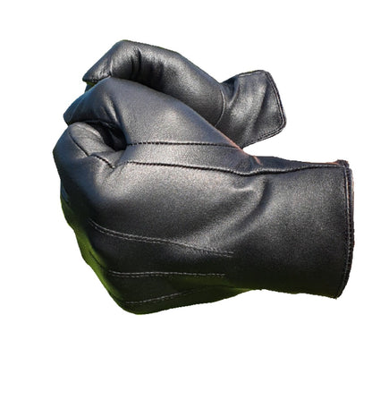 Hurlford Adults XLarge  size 10 Black Leather Gloves